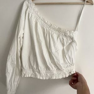 Free People One Shoulder Puffy Top